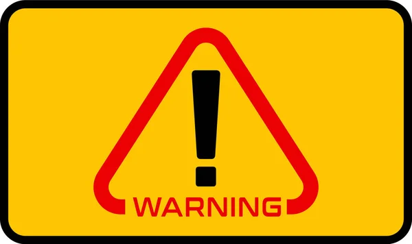Uyarı işareti, vektör. Düz İşaret, Görüntü. Tehlike duyurusu