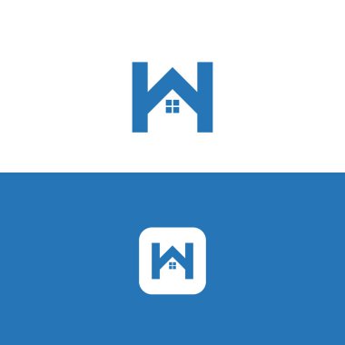 letter H Real Estate Logo Design vector
