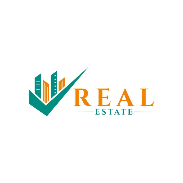 Real Estate Vector Logo Design Template House Abstract Concept Icon — Stock Vector