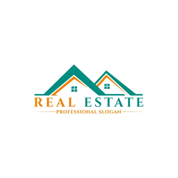 Modern Home Real Estate Logo — Stock Vector
