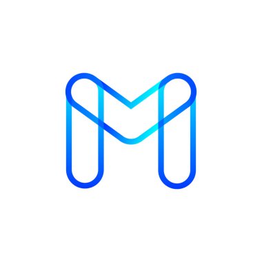 m logo design. letter logo design