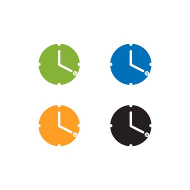Time icon, Clock icon vector, Time and clock icons.