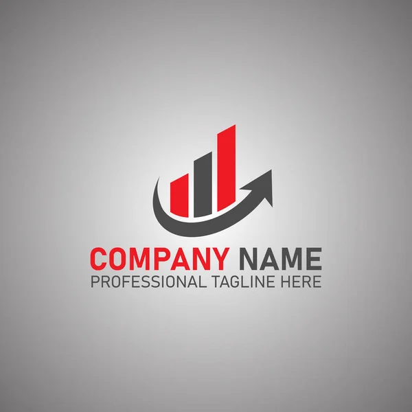 Marketing Finance Sales Media Business Consultant Logo — Stok Vektör