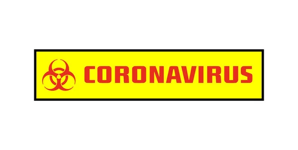 Varningstecken För Koronavirus Varningstecken För Koronavirus Coronavirussjukdom Covid — Stock vektor