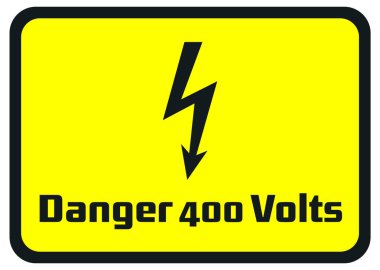 Tehlike 400 Volt Tehlike Uyarı İşaretleri