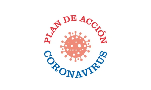 Plân Accin Coronavirus Covid 2019 Ncov Roman Coronavirus Bakteri — Stok Vektör