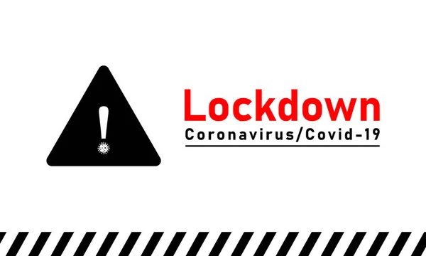 Lockdown Coronavirus Coronavirus Covid — стоковий вектор
