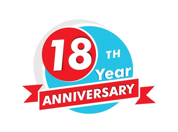 Logotipo Aniversário Anos Celebração Aniversário Celebração Design — Vetor de Stock