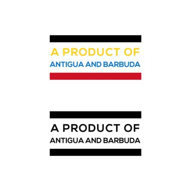 Antigua ve barbuda pulunun bir ürünü veya fok tasarım vektörü indirmesi