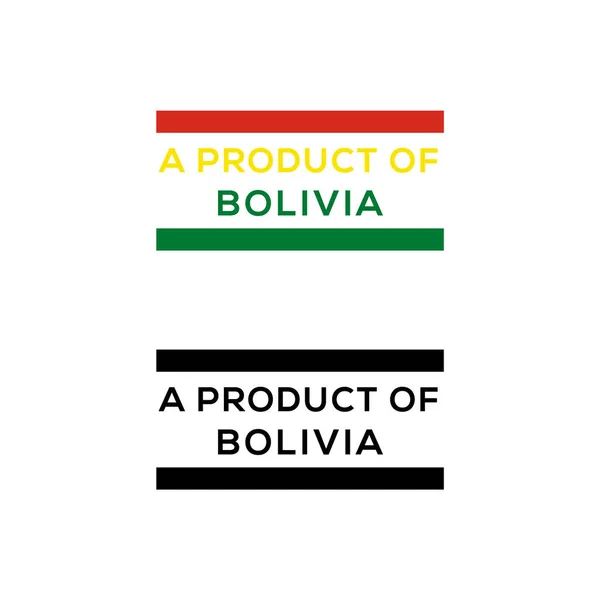 Bolivya Pulu Fok Tasarım Vektörü Indirmesinin Bir Ürünü — Stok Vektör