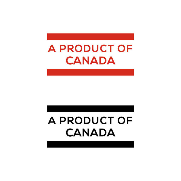 a product of Canada stamp or seal design vector download