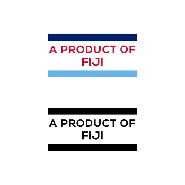 Producto Fiji Sello Sello Diseño Vector Descargar — Vector de stock