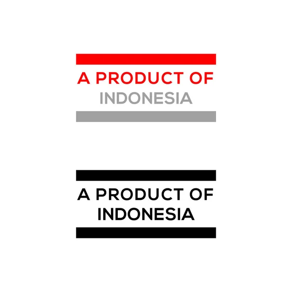 インドネシアのスタンプやシールのデザインベクトルのダウンロードの製品 — ストックベクタ