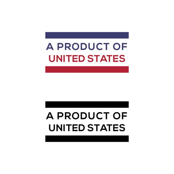 Producto Estados Unidos Sello Sello Diseño Vector Descarga — Vector de stock