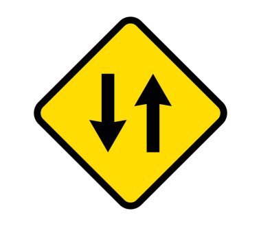 İki Yönlü Sokak İşareti, İki Yönlü Trafik Sembolü