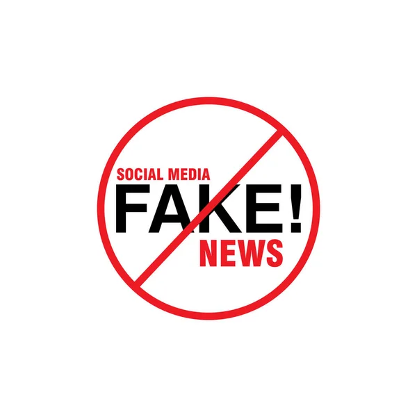 Фальшиві Новини Соціальних Мережах Заборонені Новини — стоковий вектор