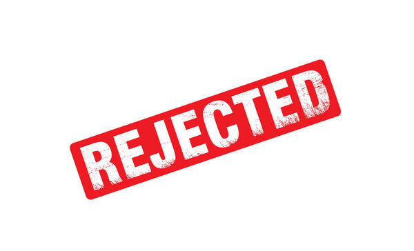 Отвергнутое векторное изображение с резиновой печатью, Отклонено
