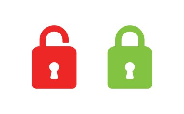 Kilit simgeleri ayarlandı. Kilit simgeleri ayarlandı. Vektör indirme 