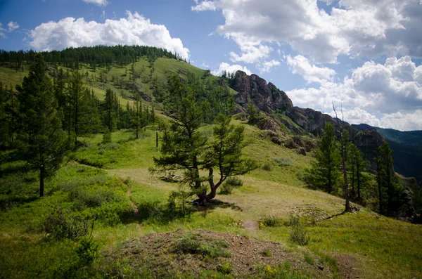  Khakassia güzel kayalarda