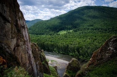  Beautiful rocks in Khakassia clipart
