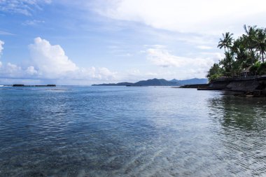 Deniz kıyısında, güzel deniz