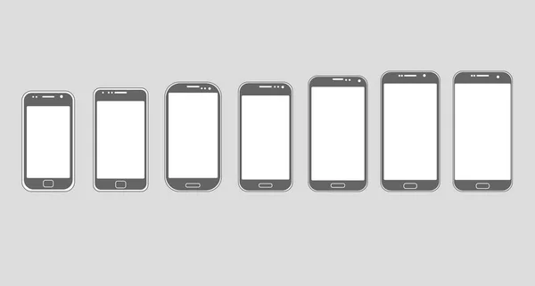 Téléphone intelligent en évolution — Image vectorielle