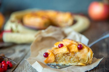 bir dilim elma rustik