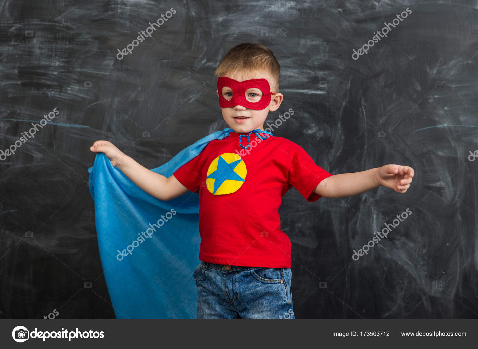 childrens superhero shirt with cape