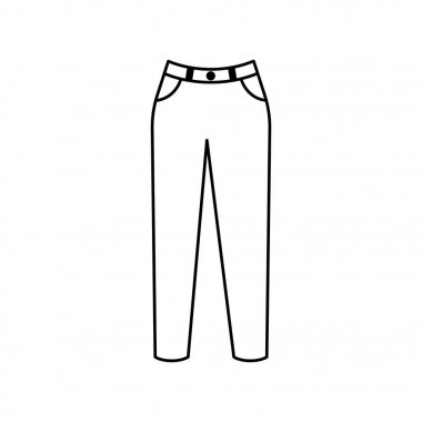 ince çizgi palto simgesi beyaz arka plan üzerinde