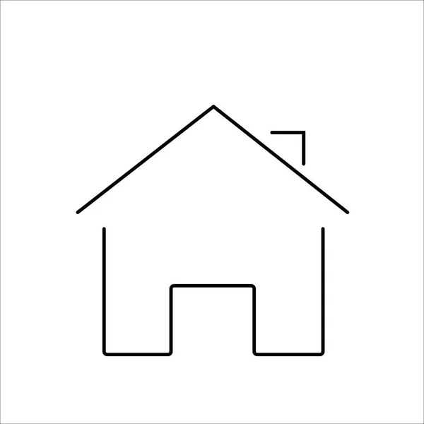 Ícone da casa no fundo branco — Vetor de Stock