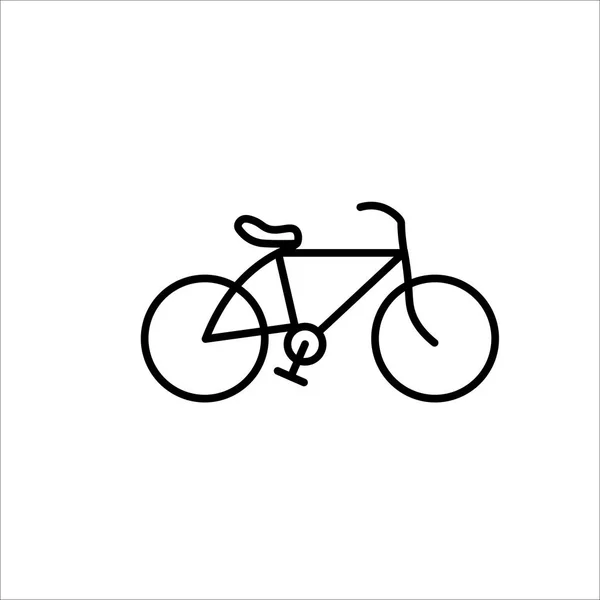 白い背景の上のアイコンのバイク — ストックベクタ