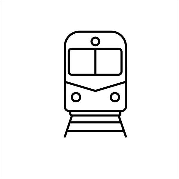 Train icon on white background — Stock Vector