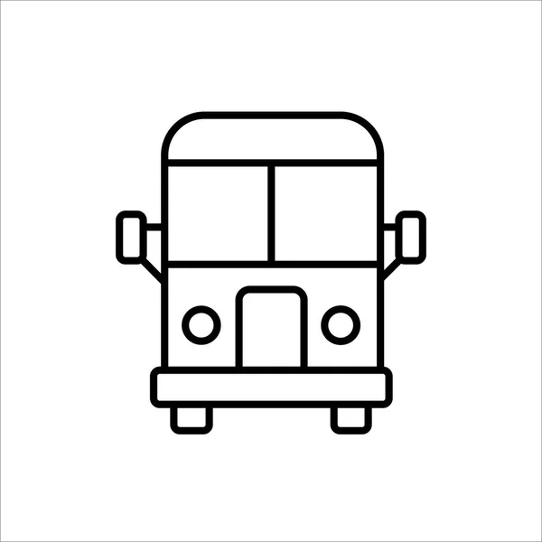 Bus pictogram op witte achtergrond — Stockvector