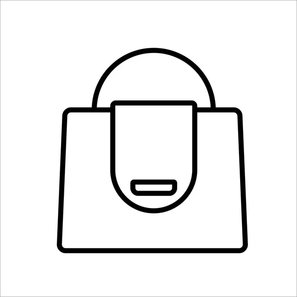 Handtaschen-Symbol auf weißem Hintergrund — Stockvektor