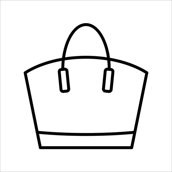 Icona della borsa su sfondo bianco — Vettoriale Stock