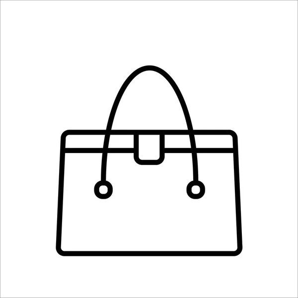 Handtaschen-Symbol auf weißem Hintergrund - Vektorgrafik ...