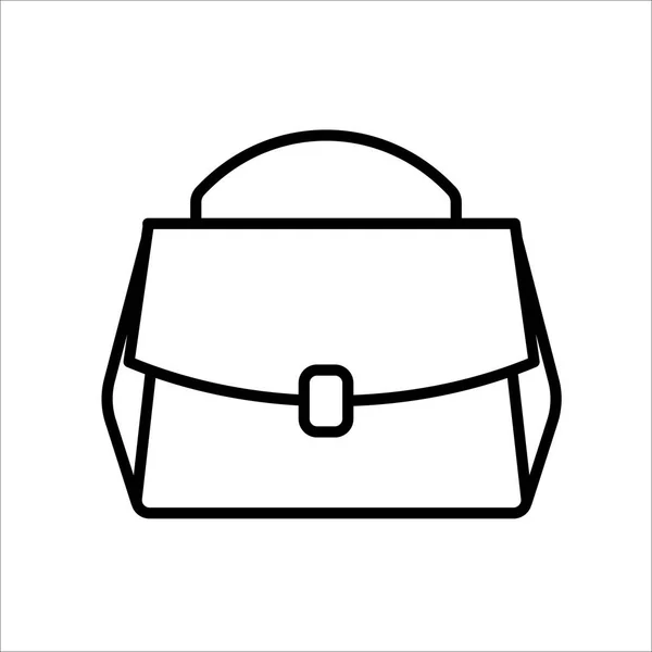 Handbag icon on white background — Stock Vector