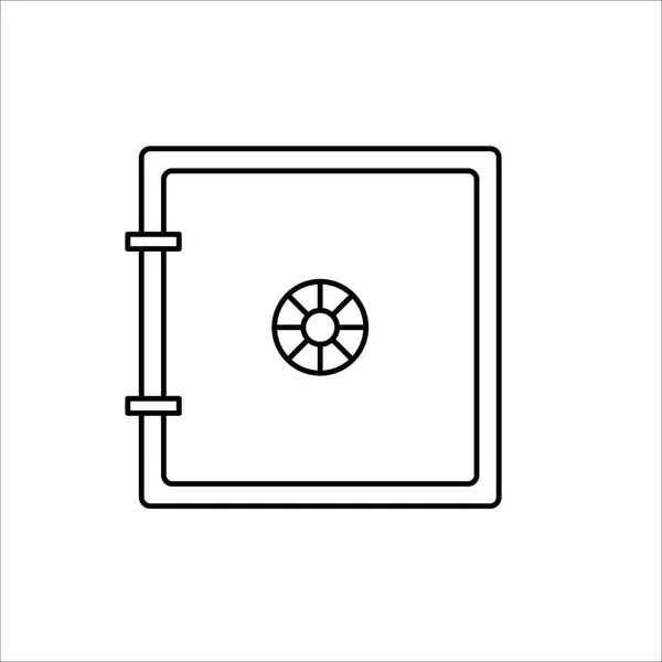 Безпечна іконка на білому тлі — стоковий вектор