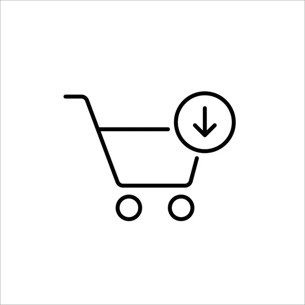 Trolley-Symbol auf weißem Hintergrund — Stockvektor