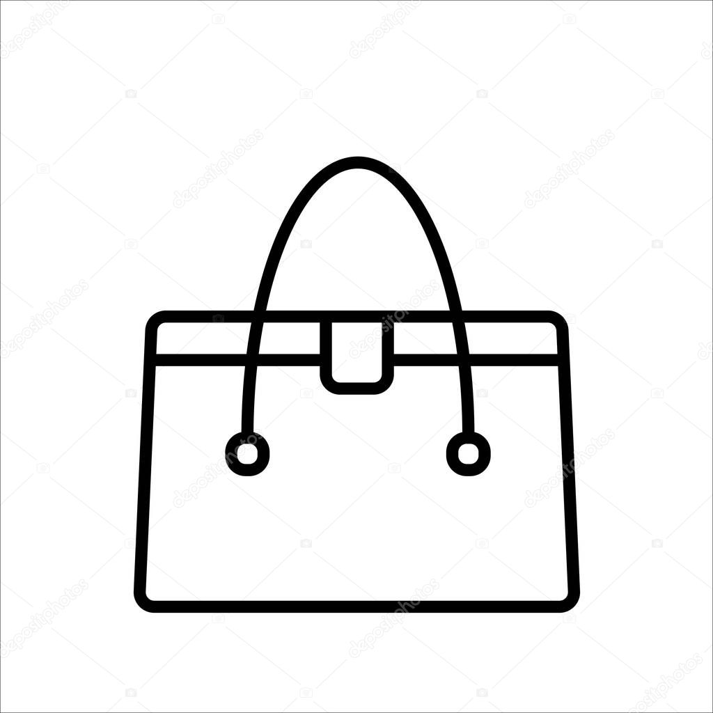 handbag icon on white background