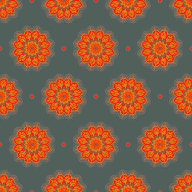 Dikişsiz desen mandala