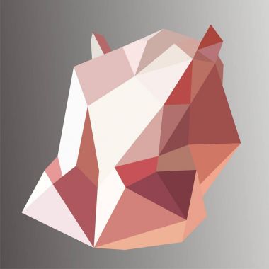  geometrik soyut Afrika su aygırı