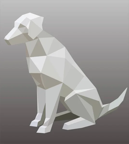 Геометричні абстрактних собака — стоковий вектор