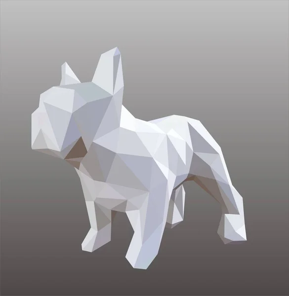 Geometrisk abstrakta hund — Stock vektor