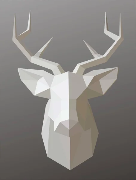 Geometric abstract deer — Stock Vector