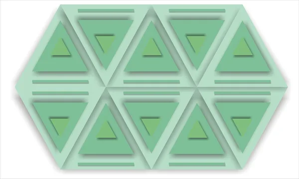 Geometrisk Abstrakta Trianglar Illustration Logotyp — Stock vektor