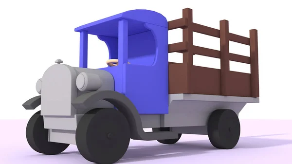 Kids Toy Fun Truck Visualization — Stock Photo, Image