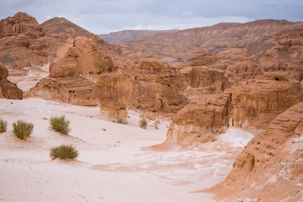 Oro arido paesaggio desertico Sinai, Egitto — Foto Stock
