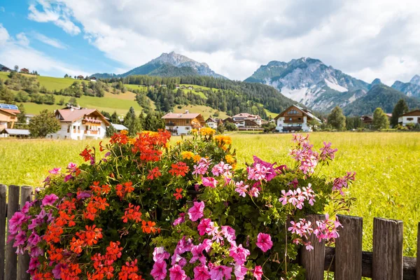 Köy Val Gardena Güney Tirol Dolomites dağ — Stok fotoğraf