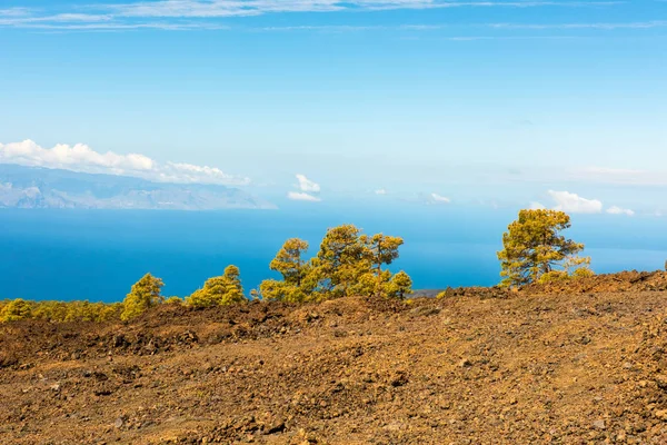 Lavalandschap Teide vulkaan Tenerife-Canarische — Stockfoto